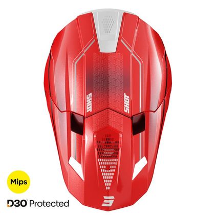 Casque cross Shot LITE - CHALLENGER 2025 - Rouge