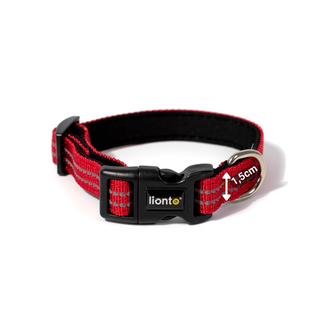 Lionto verstellbares Hundehalsband rot XS