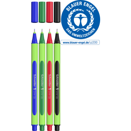 Schneider Line-Up 4er-Etui Fineliner - 0.4 mm