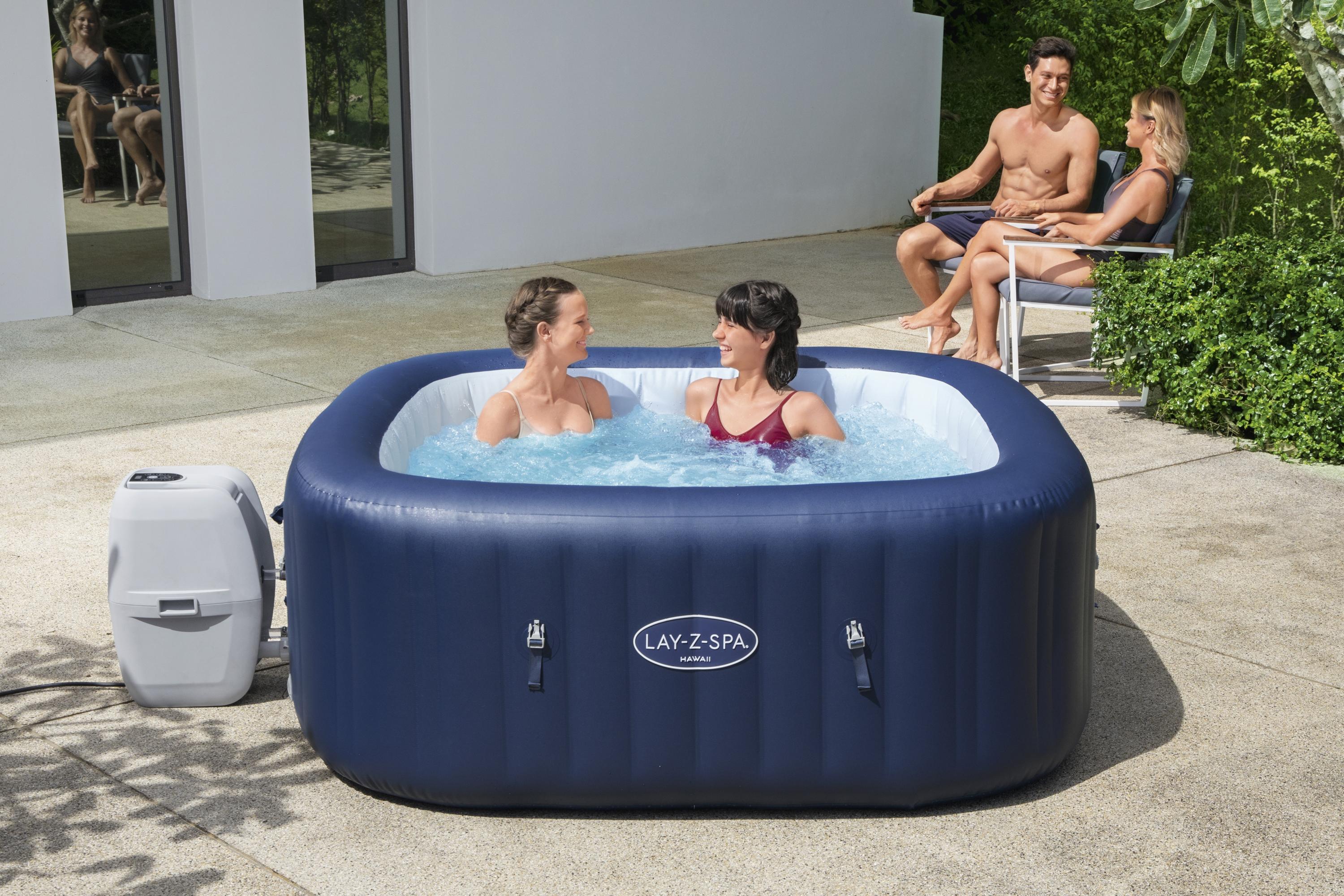 Bestway® LAY-Z-SPA® Whirlpool Hawaii AirJet™ 180 x 180 x 71 cm, eckig