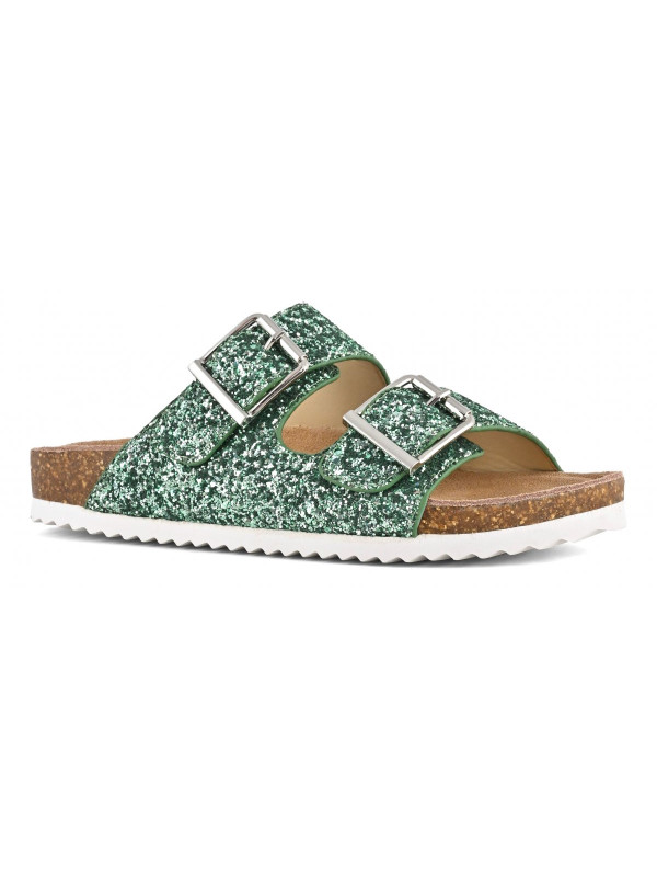 Colors Of California - Mules Glitter Vertes