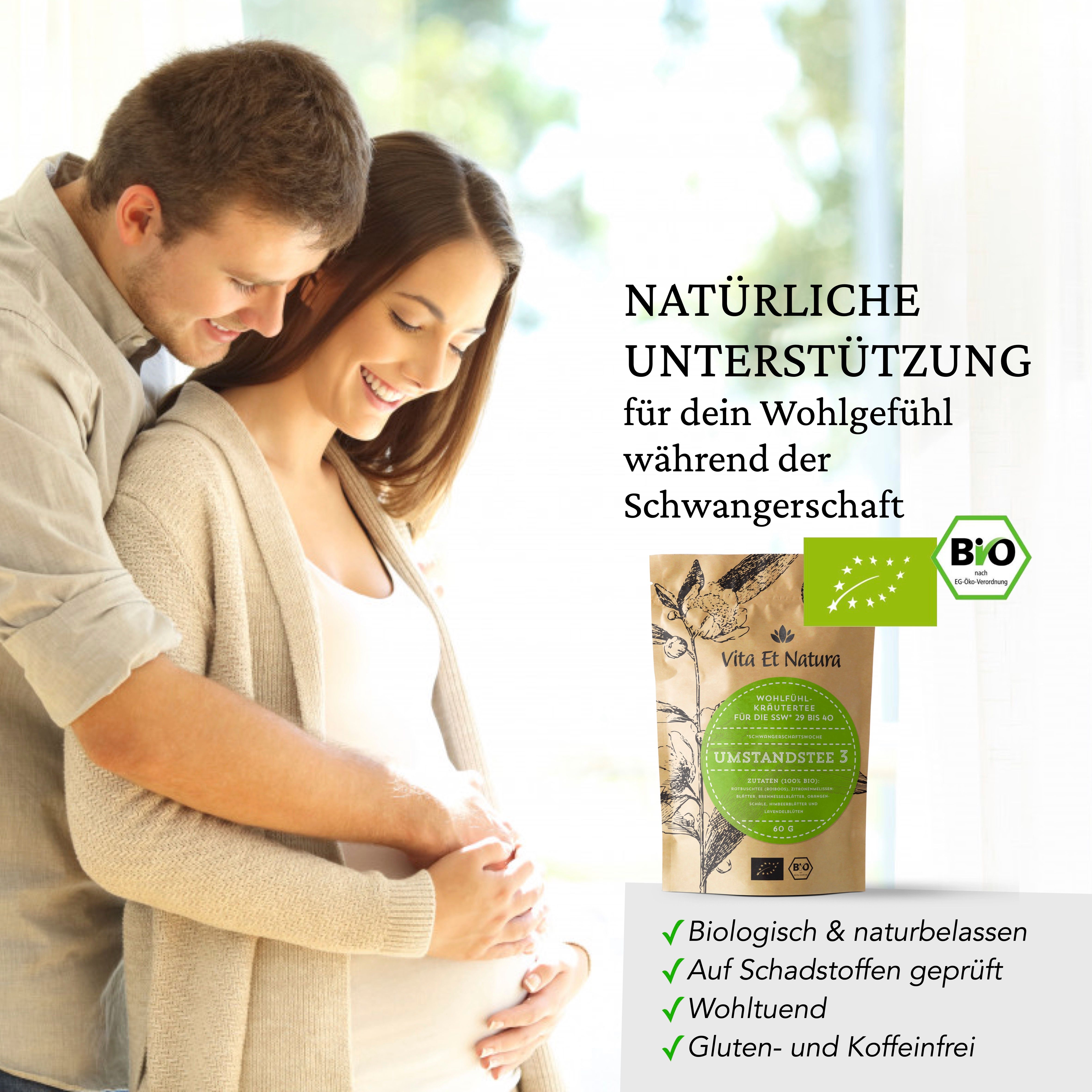 Umstandstee 3 - Schwangerschaftstee für das 3. Trimester - 100% bio - Vita Et Natura® Teemanufaktur