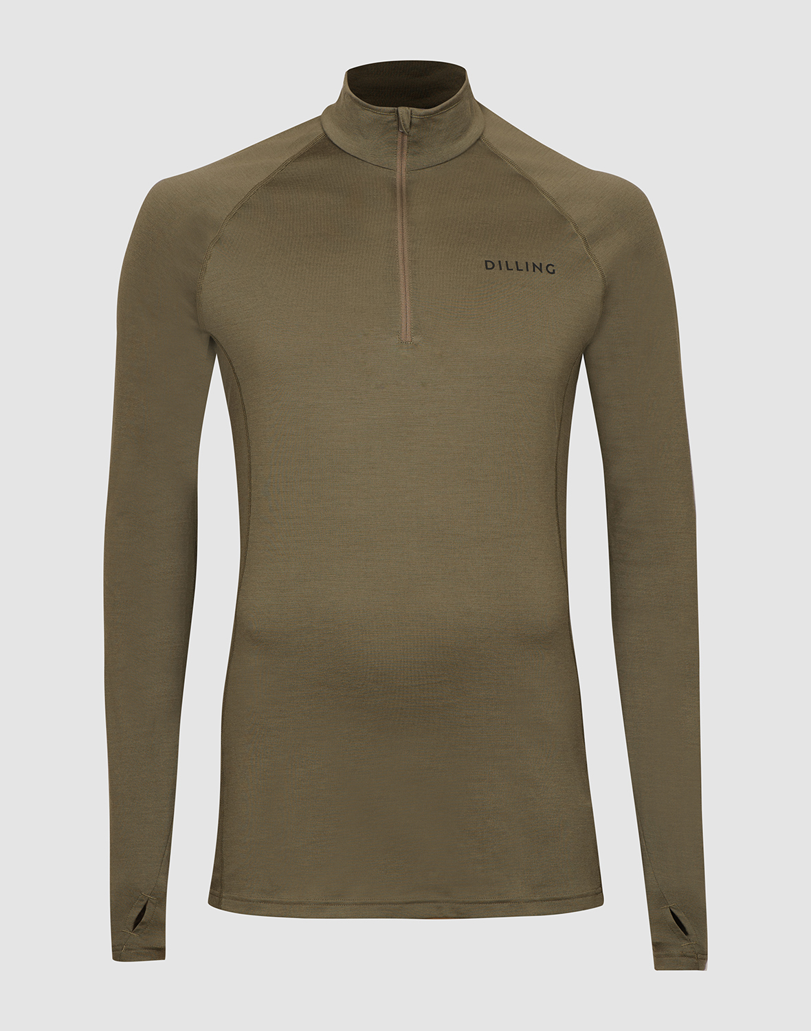 Shirt met halve rits van merinowol voor heren - Gratis