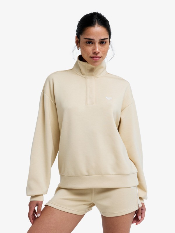 Rise & Vibe Sweet Polaire de sport Beige Femme