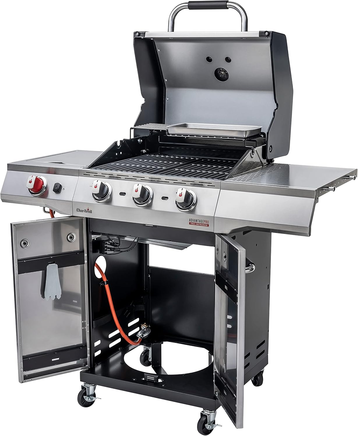 Char-Broil Gasgrill Advantage PRO S - 3 Brenner, TRU-Infrared Technology, 900°C Sear-Brenner, Gusseisen Roste - Ideal für draußen, Garten, Terrasse