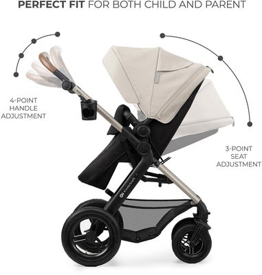 Kinderkraft MOOV 2 4-in-1 Air Duovogn, Moonlight Grey