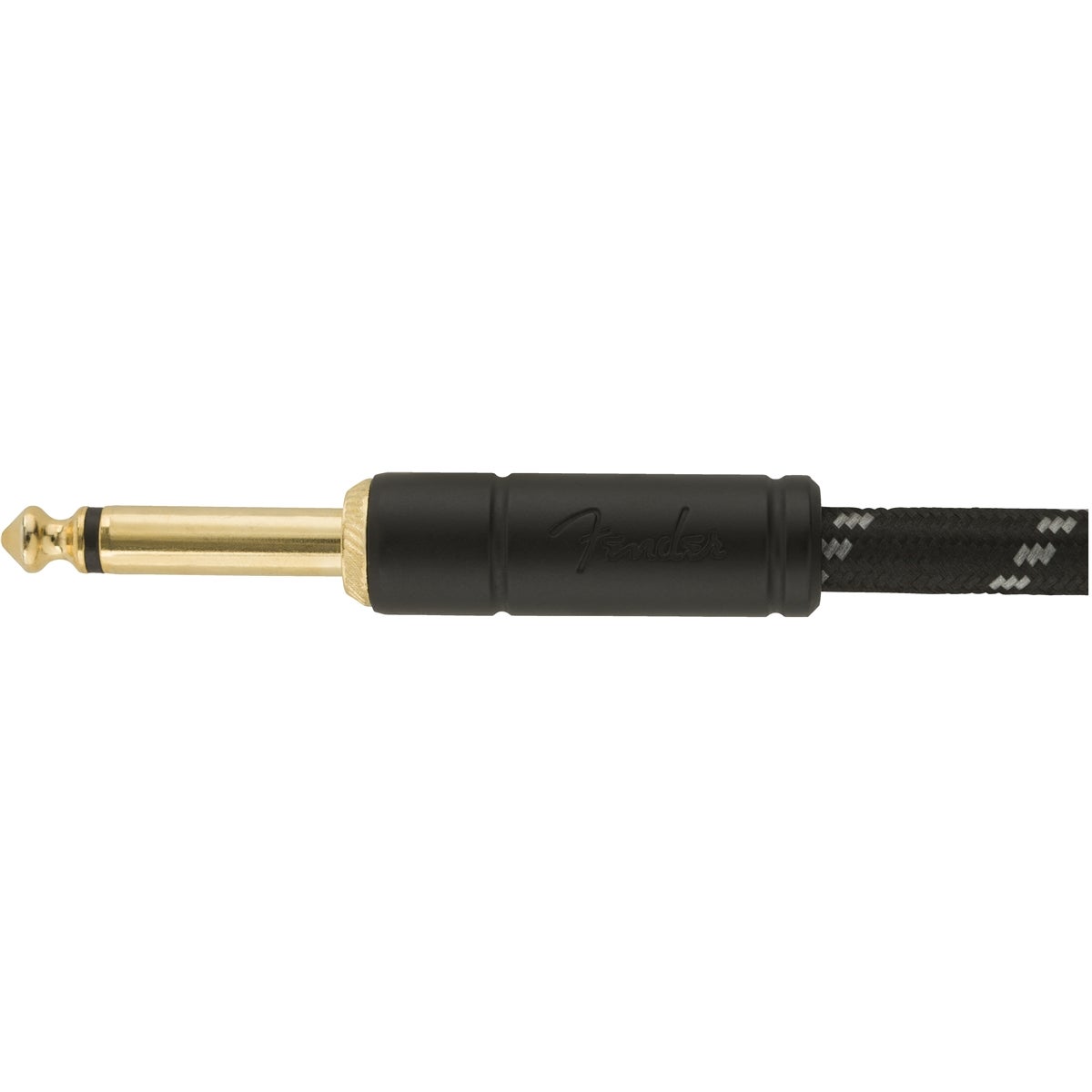 Fender Deluxe Cables instrumentkabel 7.5m zwart recht+haaks
