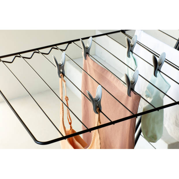 Brabantia Wasknijpers, set van 8 - Black / Grey