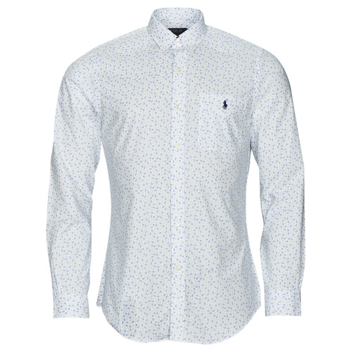 Polo Ralph Lauren - Z223SC11-SLBDPPPKS-LONG SLEEVE-SPORT SHIRT Blanco / Azul