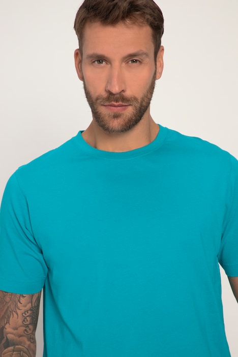 T-Shirt, Basic, Rundhals, gekämmte Baumwolle, bis 8XL