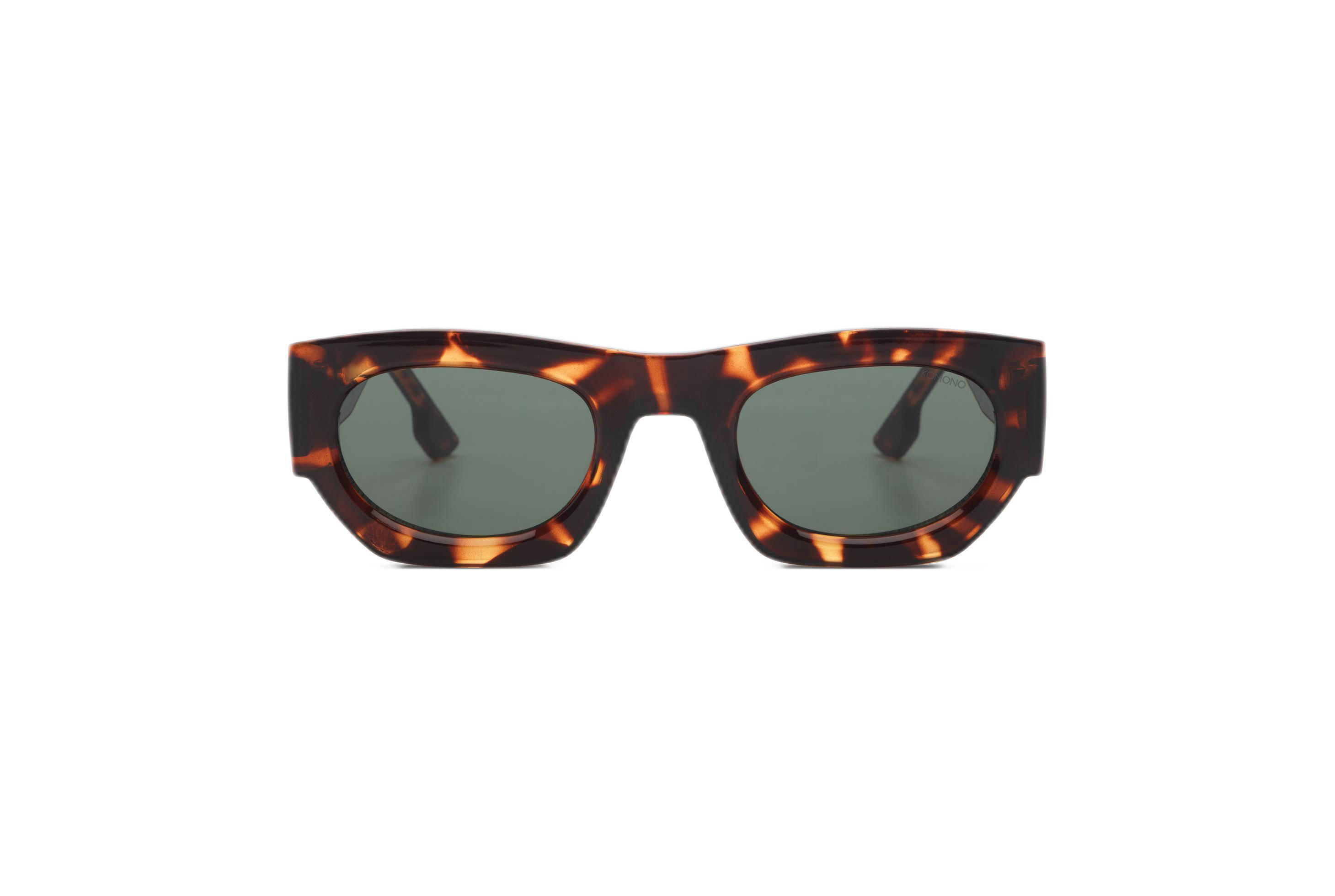 Komono zonnebril Alpha met tortoise print bruin