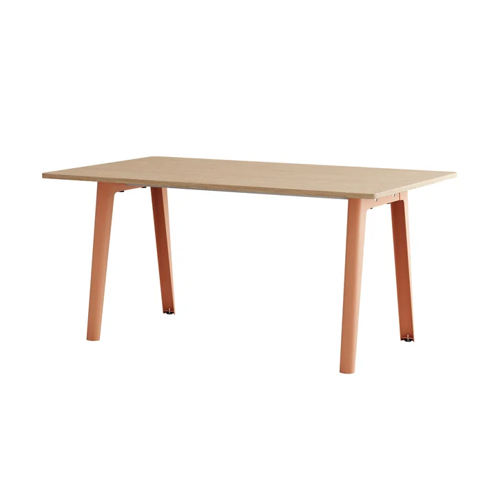 TipToe - NEW MODERN Esstisch 95 x 160 cm, Eiche / ashpink