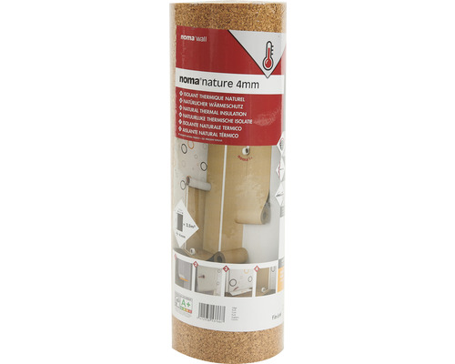 NOMA®Nature kurkrol voor thermische isolatie en contactgeluidsisolatie 500 x 50 x 0,4 cm