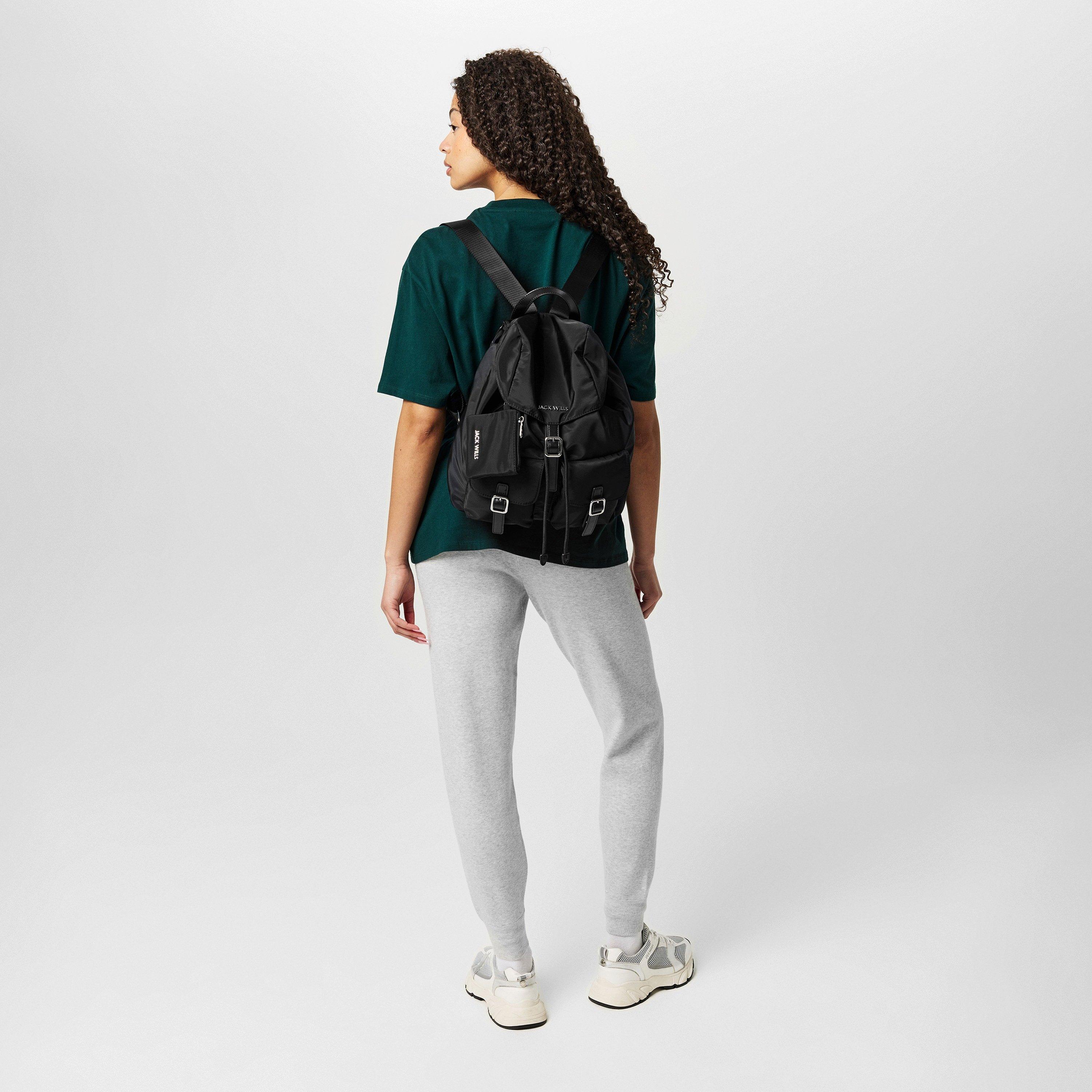Jack Wills JW Drawstring Buckle Backpack
