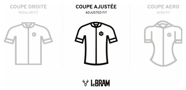 Maillot Manches Courtes Femme LeBram Ventoux Bleu Azur Coupe Ajustée