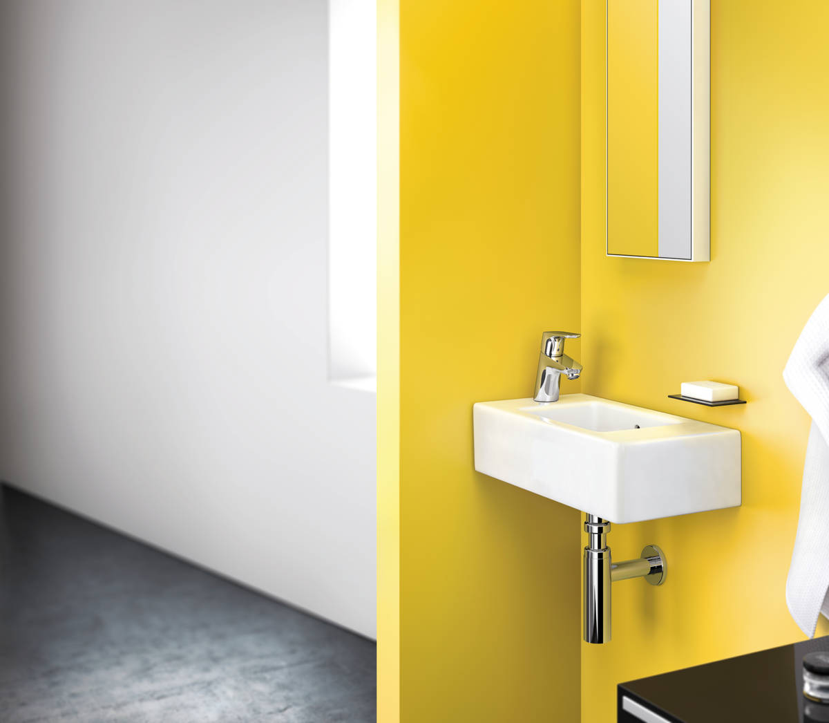 Hansgrohe Focus E2 wastafelkraan met waste chroom