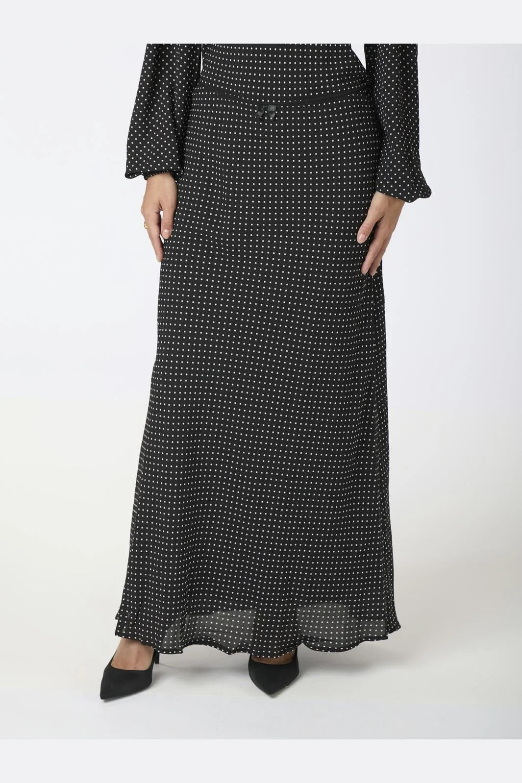 Neo Noir Lola Dot Long Skirt