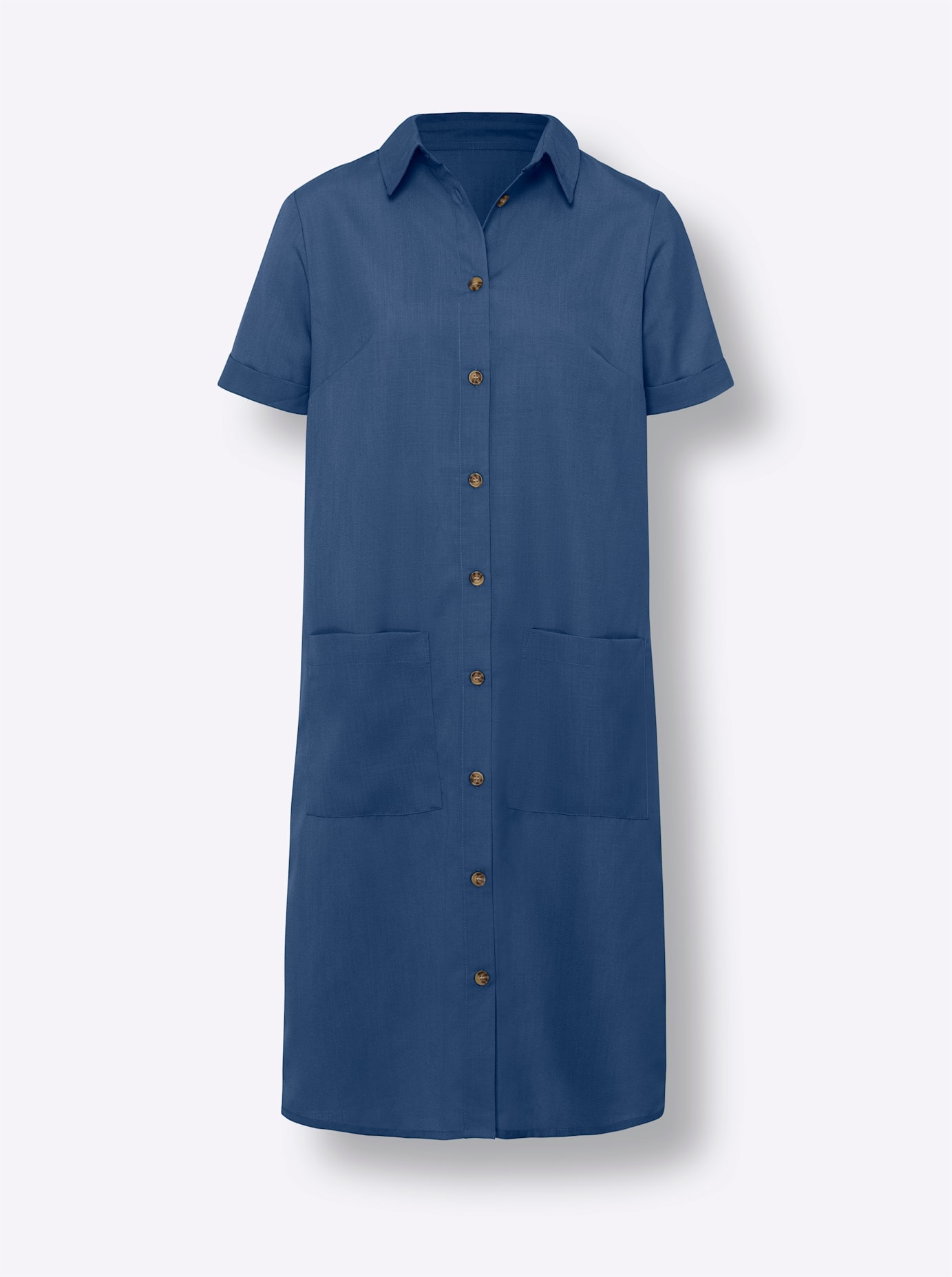 Classic Basics Hemdblusenkleid »Kleid« aufgesetzte Taschen