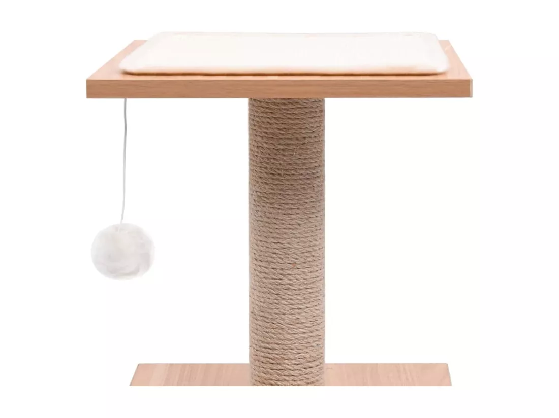 Arbre à chat avec tapis à gratter en sisal 62 cm