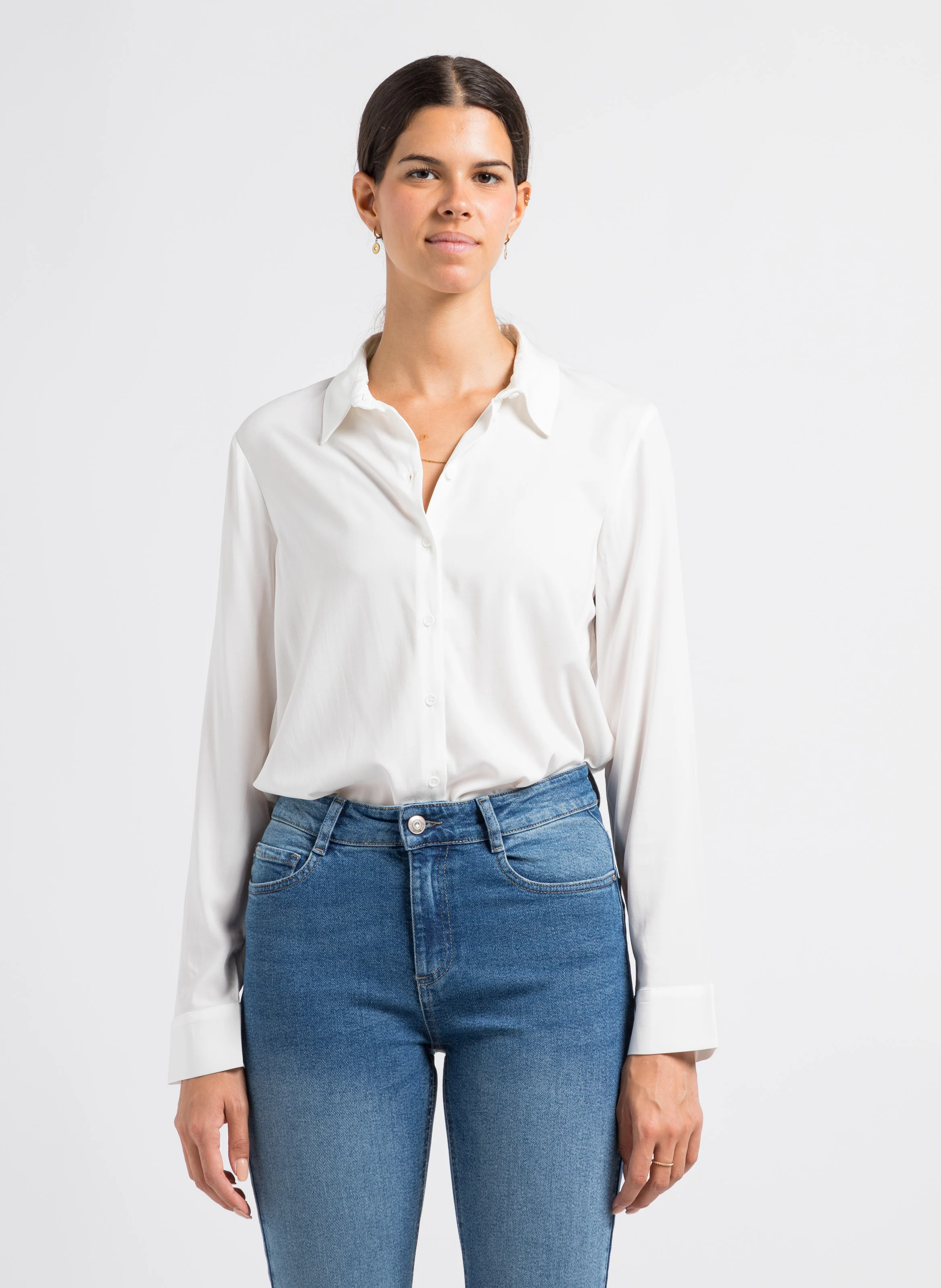 MILLY - Chemise col classique| Blanc