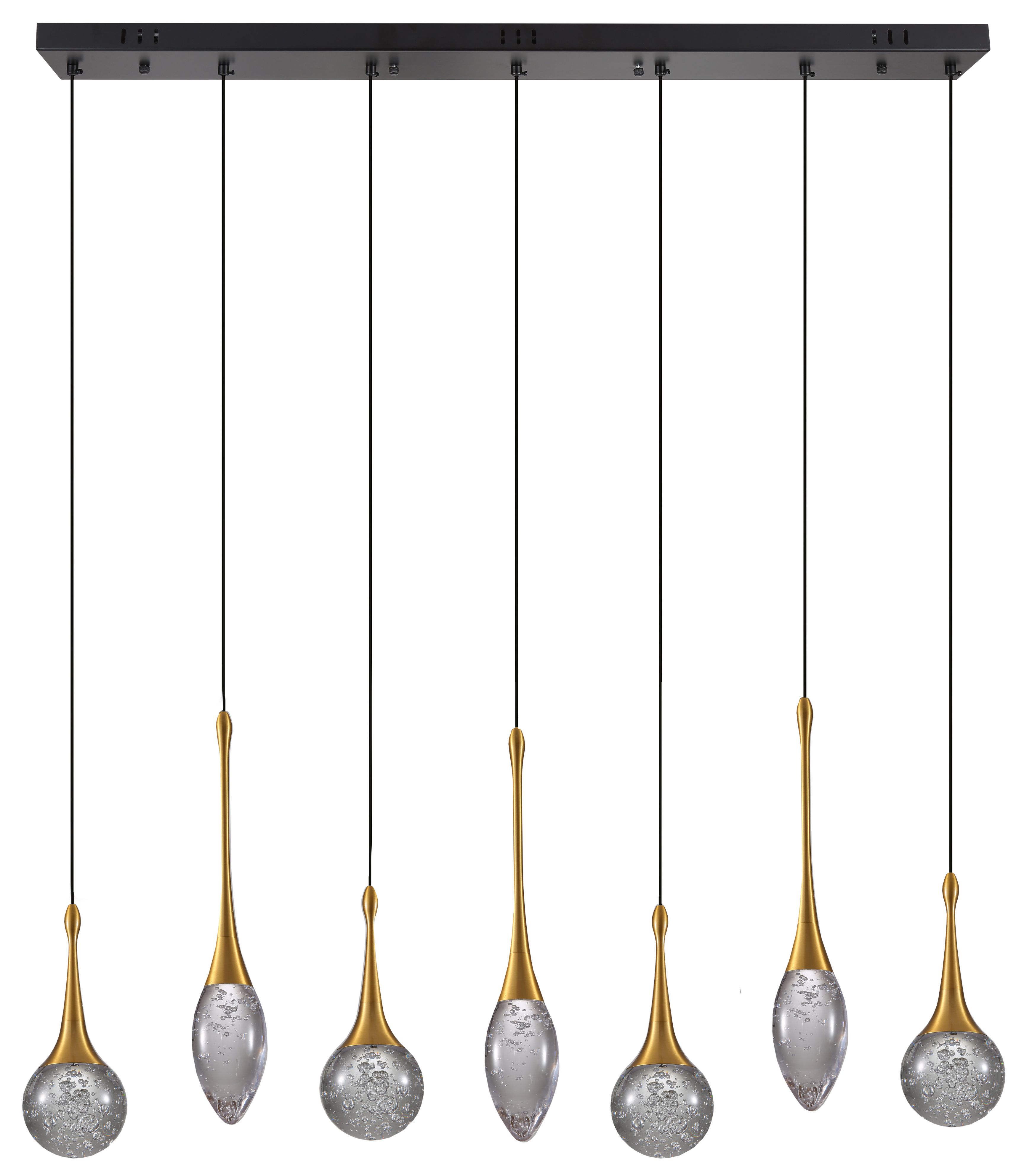 Hanglamp 7-lichts Goud Bolla B125 x D15 cm