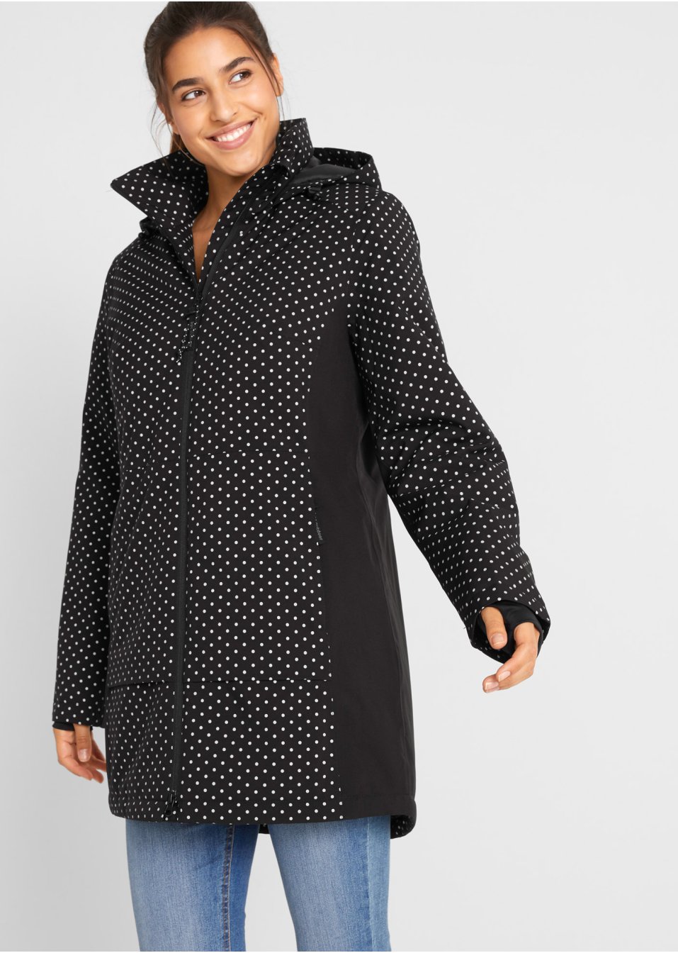 Veste longue fonctionnelle avec détails réfléchissants