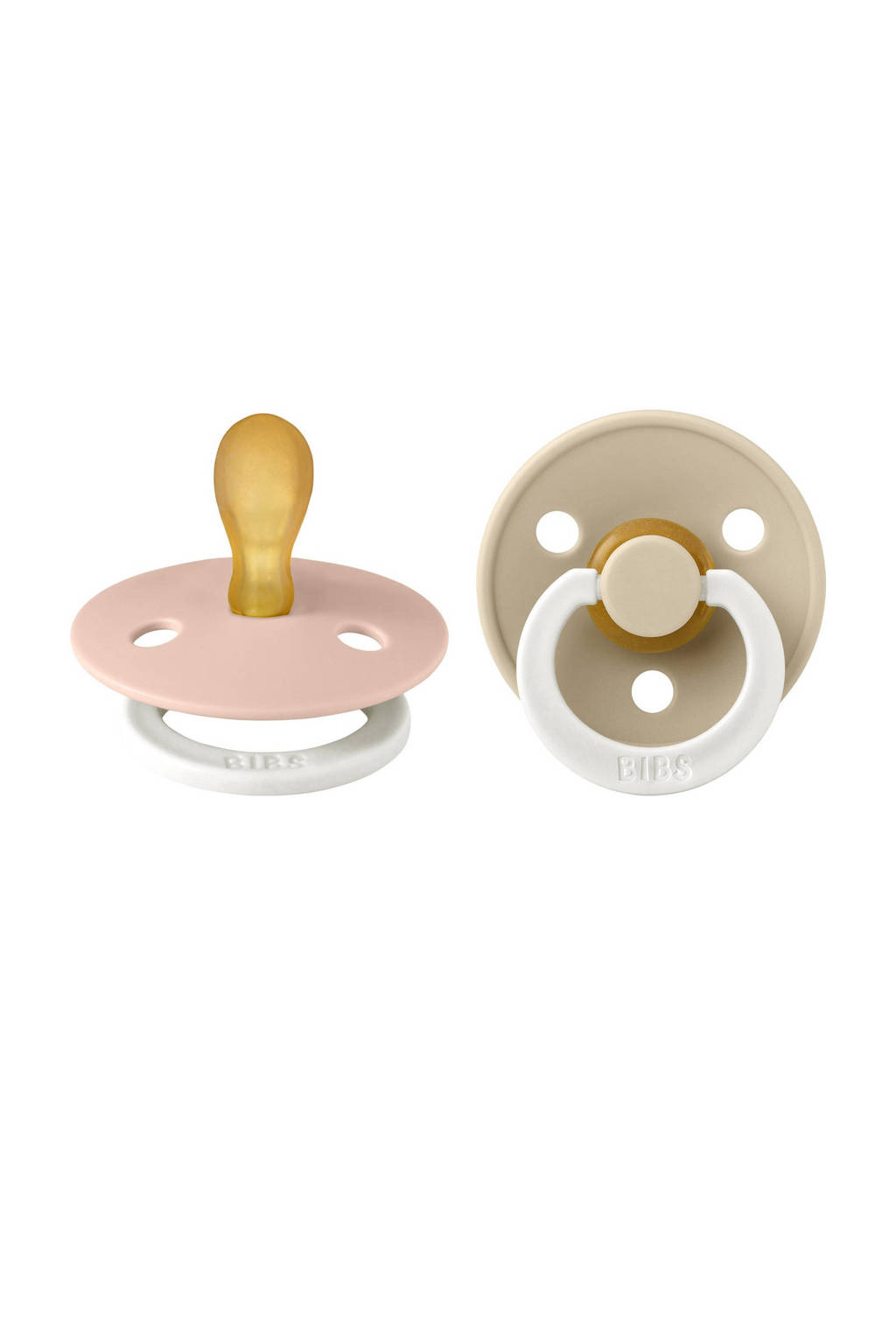 fopspeen - maat 1 - Glow in the dark Blush / Vanilla (2 stuks)
