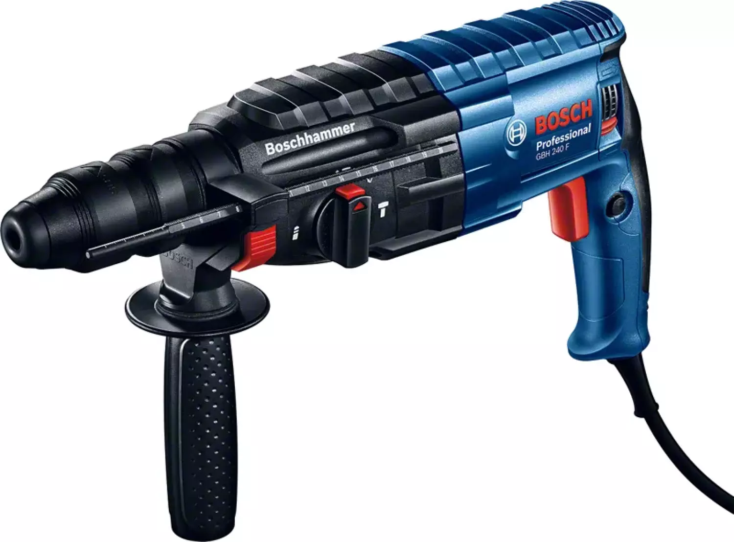 Bosch GBH 240 F SDS-plus Combihamer inclusief verwisselbare kop in koffer - 2,7 joule