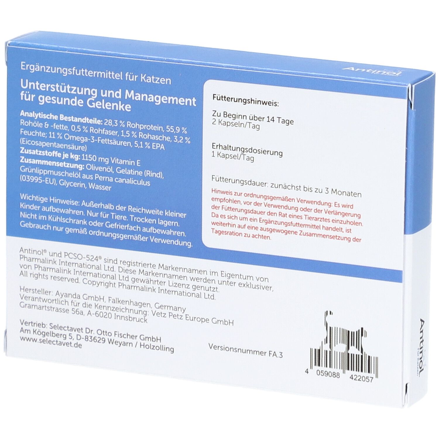 Antinol® Für Katzen