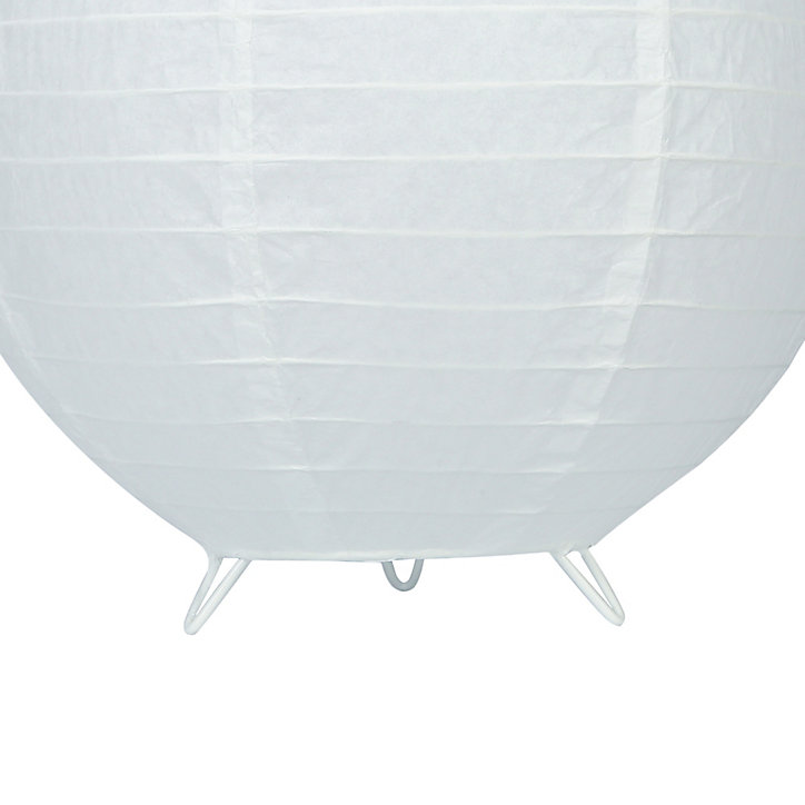 Lampe à poser papier Taynae E27 IP20 blanc