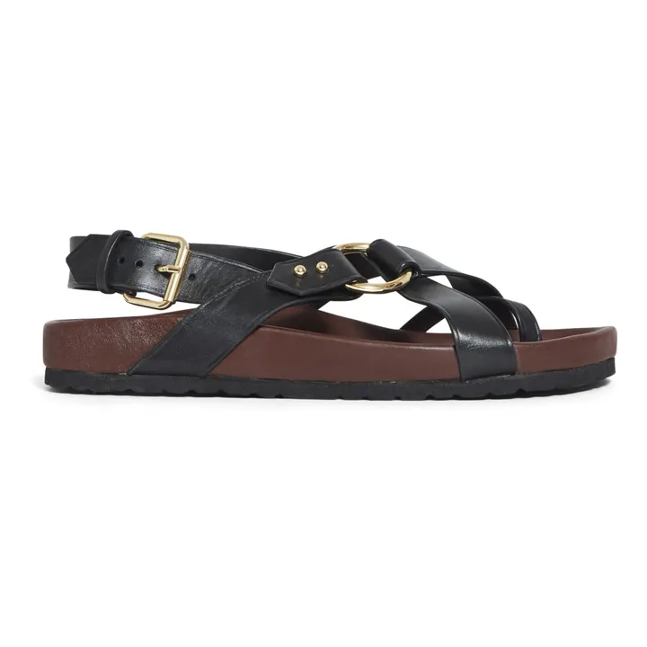 Soeur Sandales Mexico Cuir | Noir