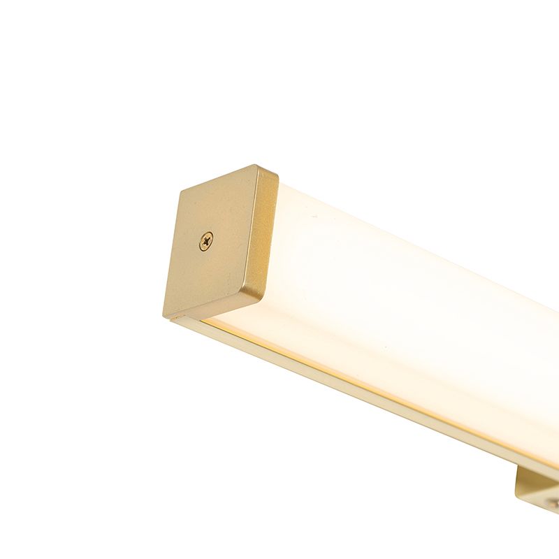 Badkamer wandlamp messing 62 cm incl. LED IP44 - Cascada