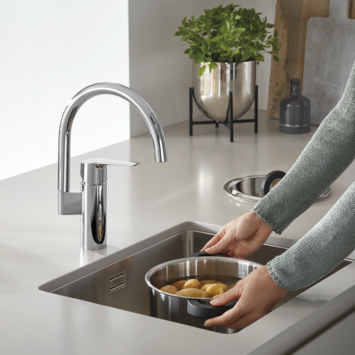 Grohe keukenkraan Start hoge uitloop QuickFix chroom