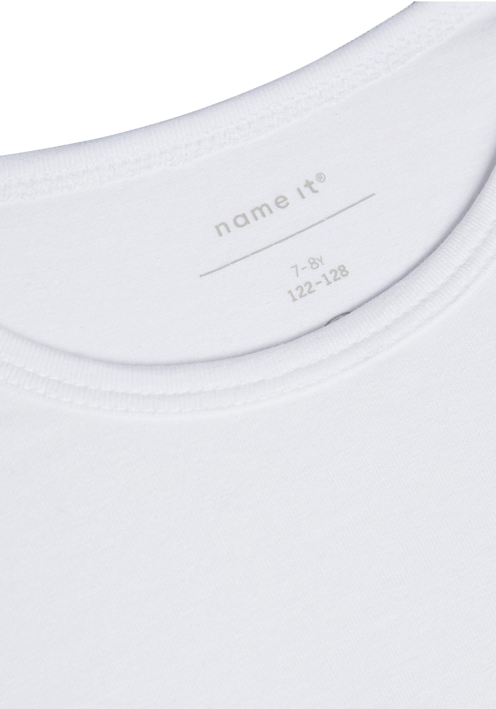 Name It T-Shirt »NKMT-SHIRT – T-Shirt im 2er-Pack mit Rundhals« 2er-Pack, 2 Stk. tlg. unifarben, casual, slim fit, Jersey, Rundhals