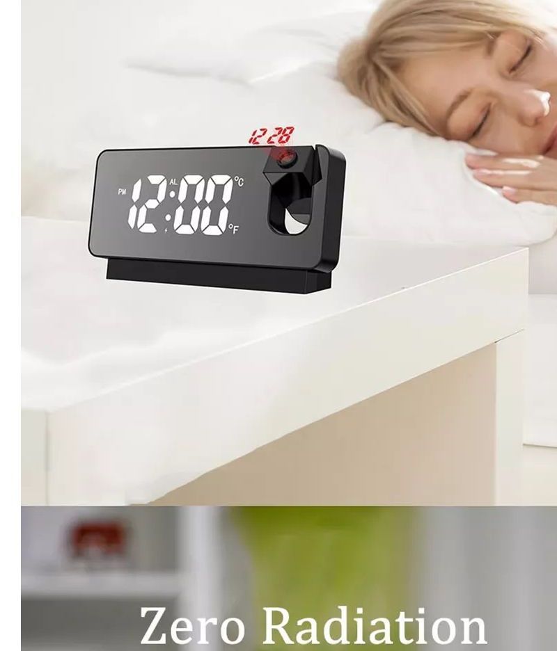 HOMTEC - LED digitale wekker met projector