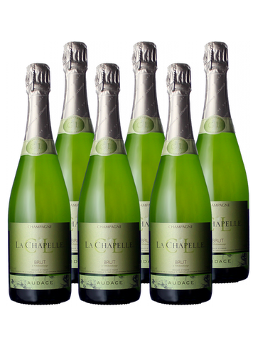6 BOUTEILLES-LIVRAISON OFFERTE CHAMPAGNE CL DE LA CHAPELLE AUDACE