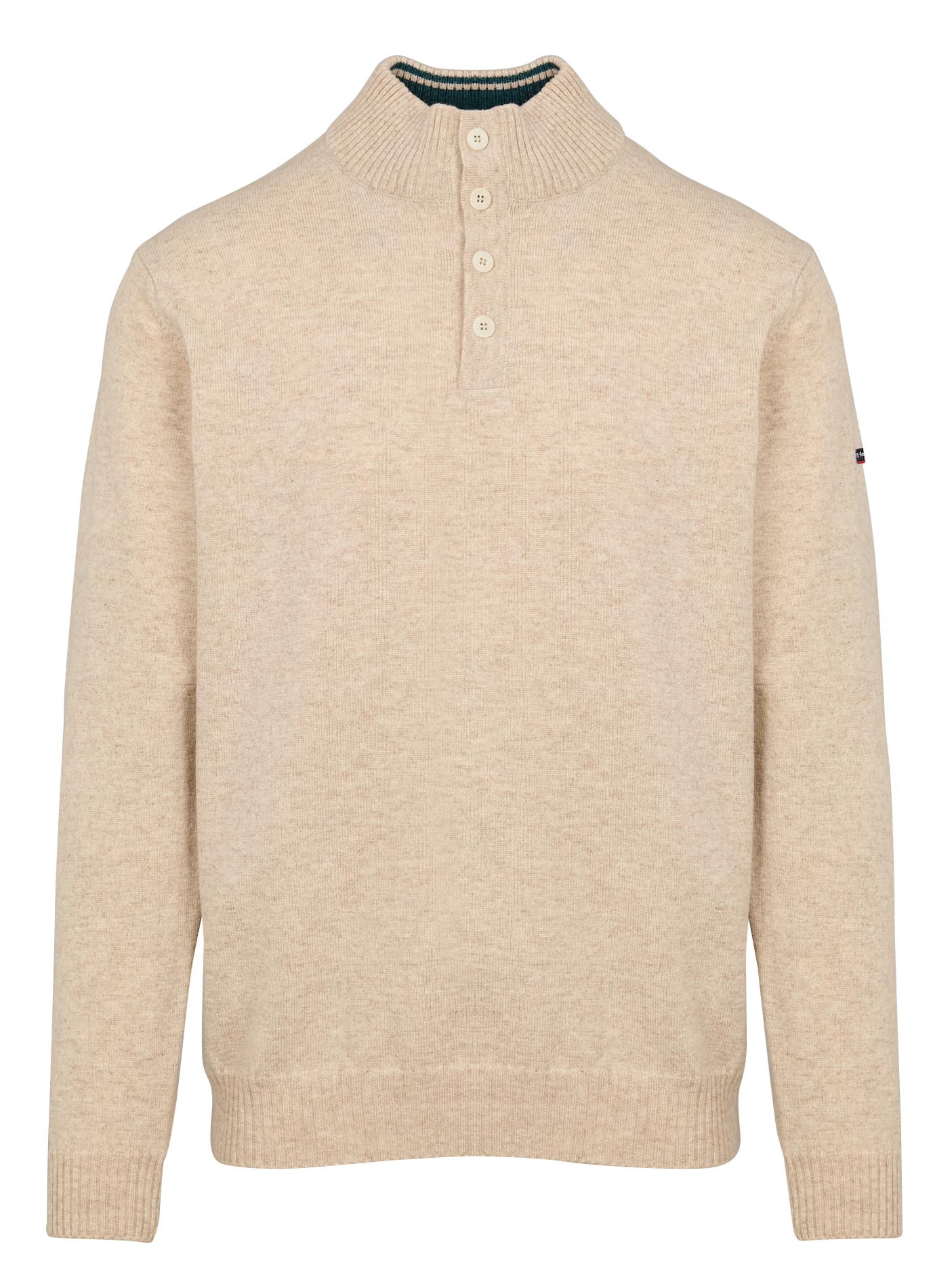 Pull col camionneur regular-fit en laine | Multicolore