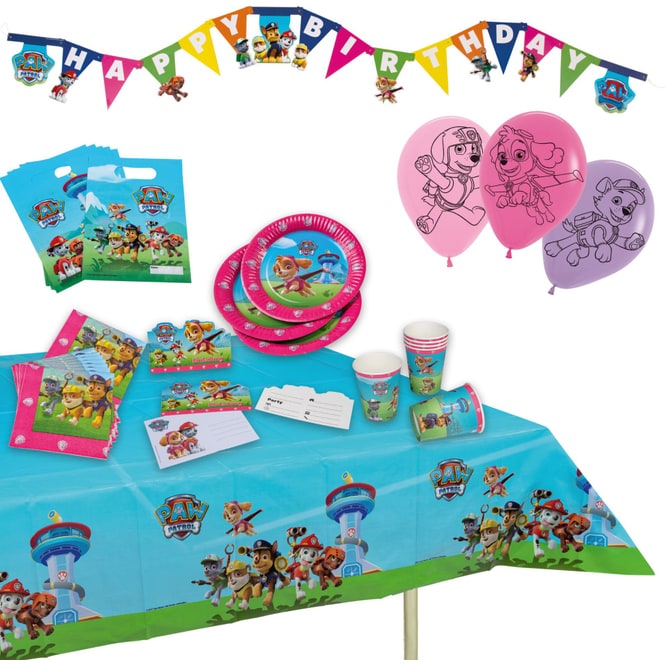 Paw Patrol - Partykoffer - für Mädchen - 51 tlg.
