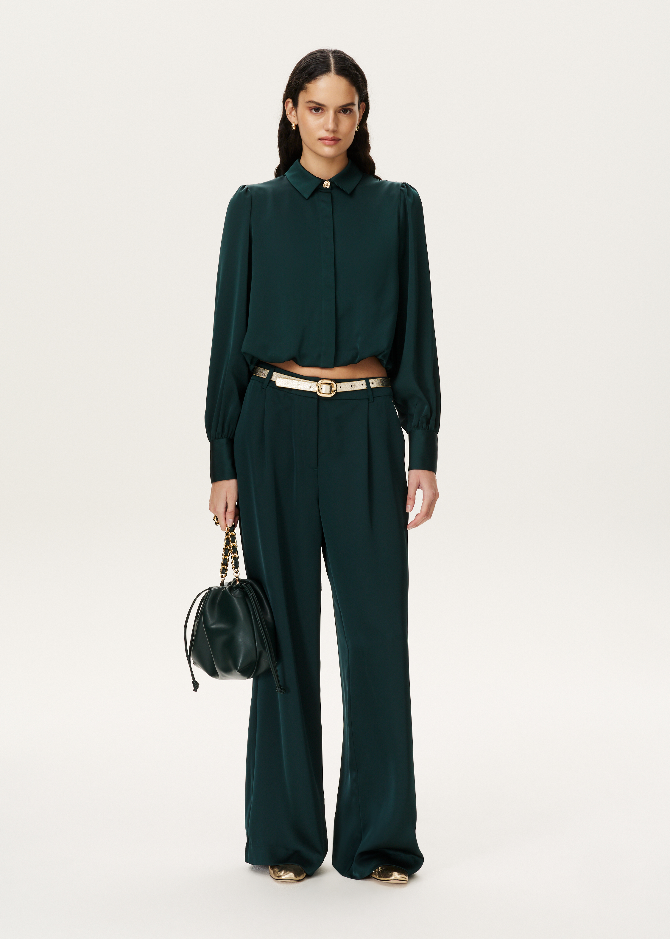 Satijnen blouse