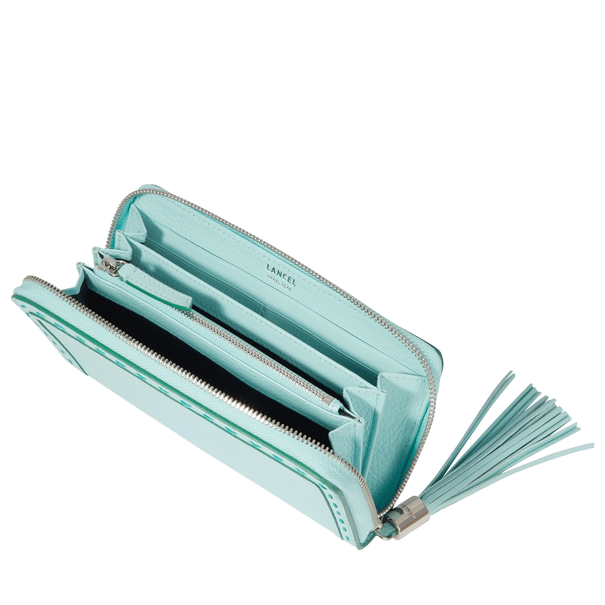 Long zipped wallet Premier Flirt de Lancel-Menthe/Emeraude