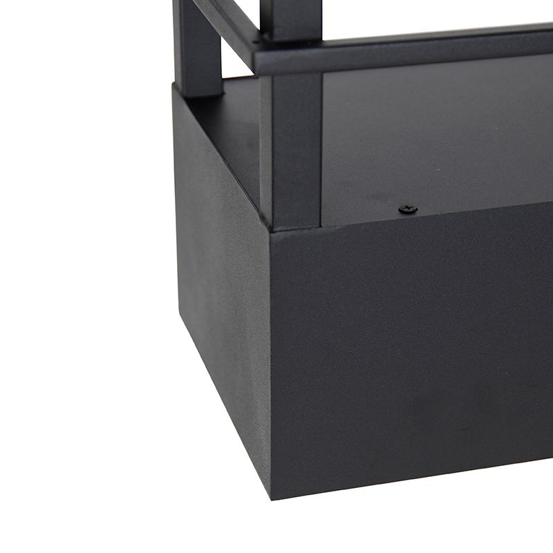 Industriële hanglamp zwart met rek 4-lichts GU10 - Cage Rack