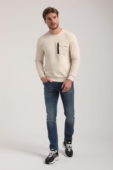 Gabbiano beige heren trui