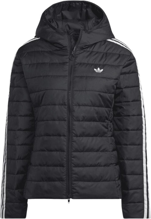 adidas hooded slim jacket Sort
