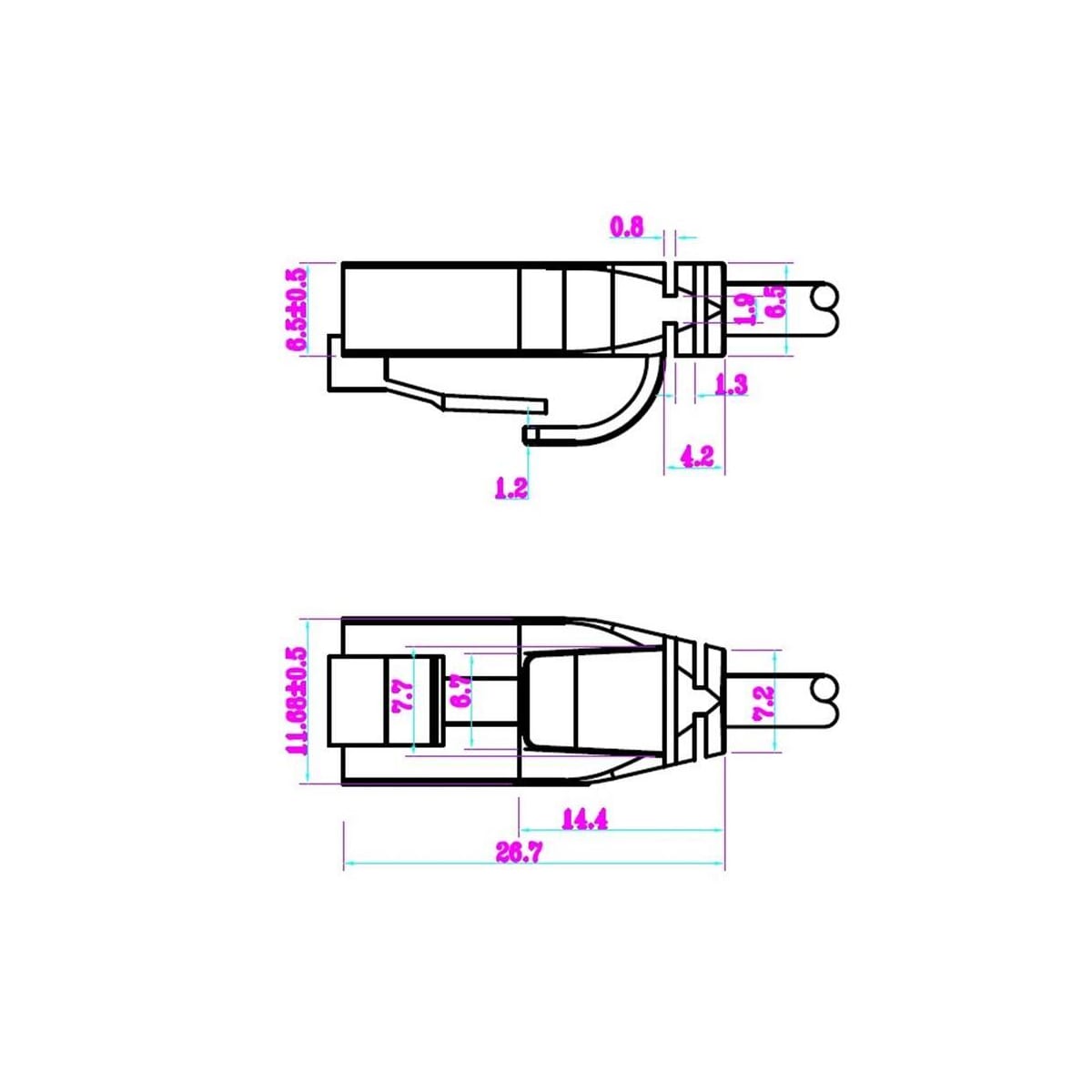 Goobay CAT 6 slim patch-kabel U/UTP, grå