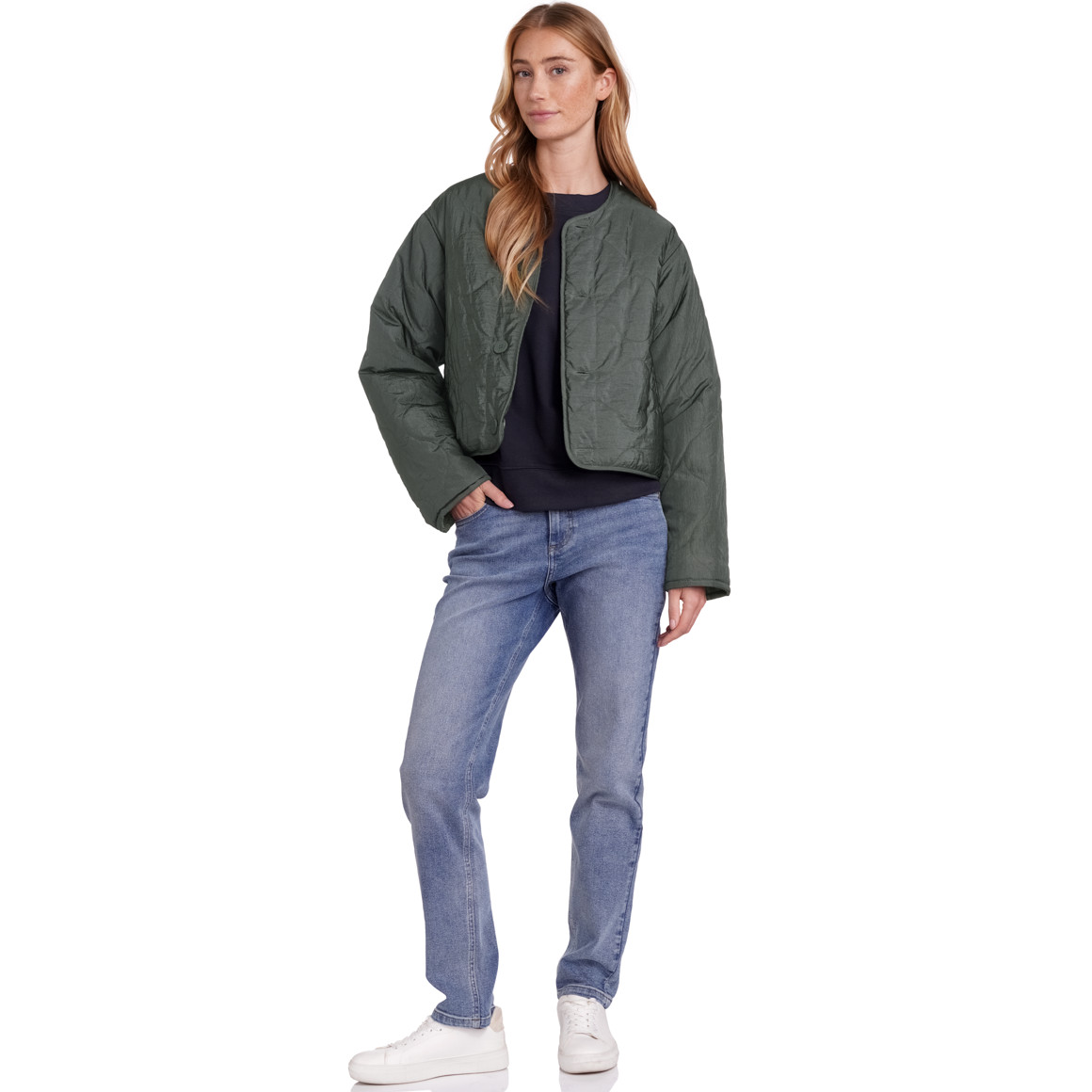 Jonas Nielsen Damen Steppjacke mit Wendefunktion dunkelgrün / tannengrün