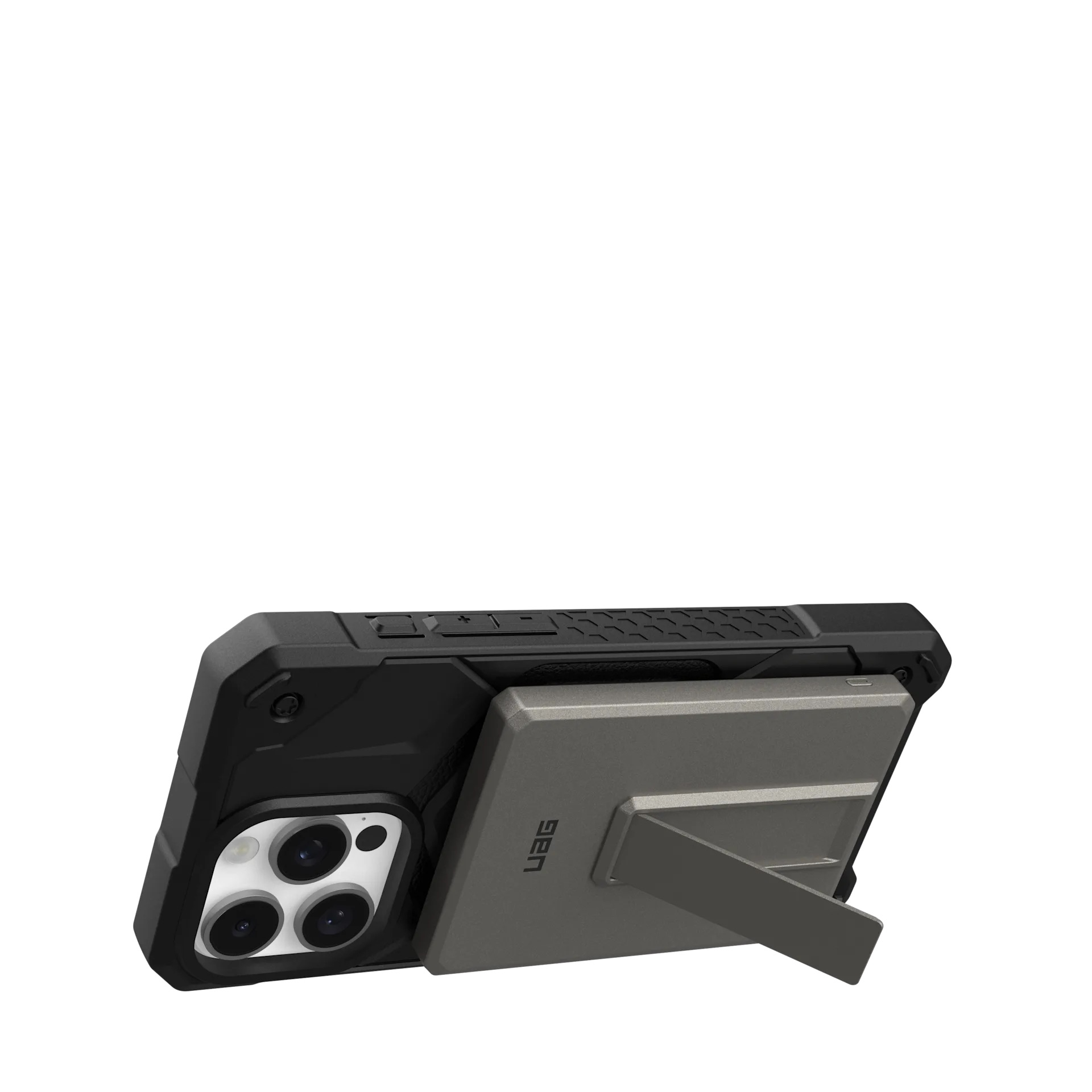 (20W) 5000mAh Rugged Magnetische MagSafe Powerbank USB C Ladegerät mit Kickstand   USB C Ladekabel (9B4417113636) - Titan Natur