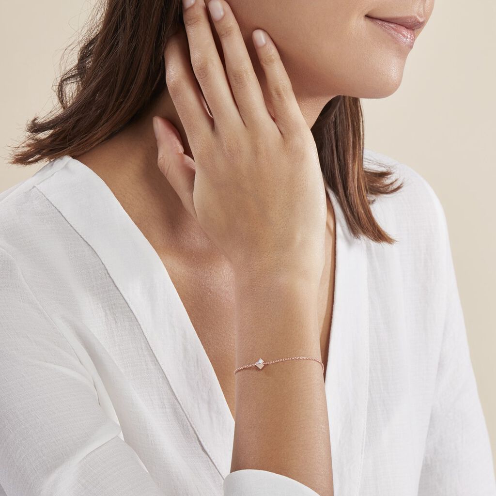Bracelet Rossana Argent Rose Turquoise Blanche