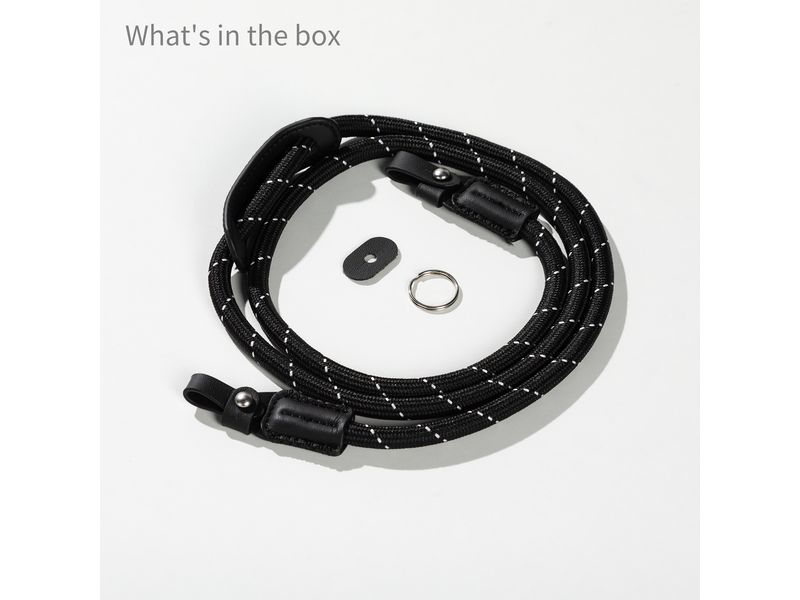 Smallrig Universal Braided Shoulder Strap Schwarz Kameragurt mit einer Tragkraft bis zu 10 kg