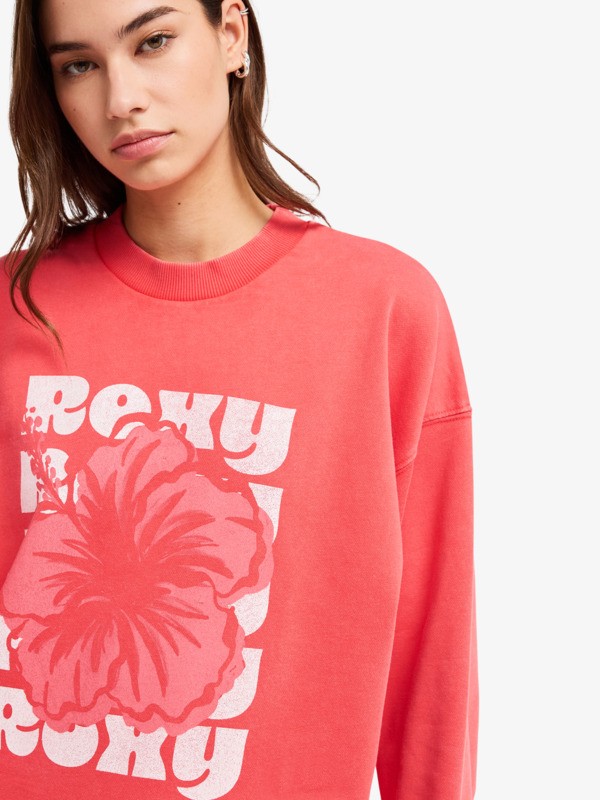 Lineup Terry Sweat Rouge Femme