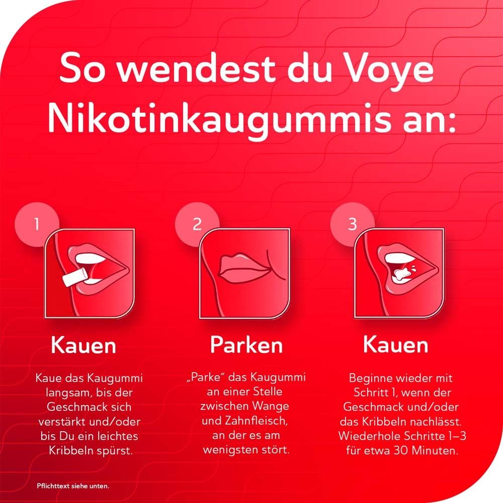 Voye Citrus4 mg wirkstoffhaltiges Kaugummi